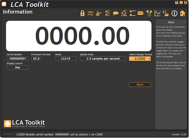 View from the LCA Tool Kit software